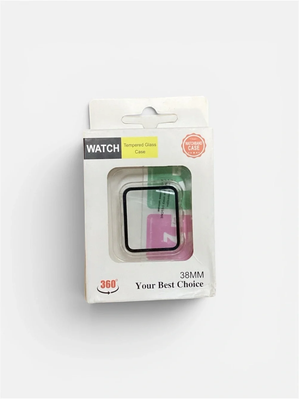 Swatch 38mm Tempered Glass Watch Case - Black Trim